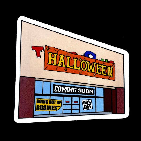 Halloween Coming Soon: 4" Sticker!