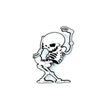 Sassy Skeleton - Original and Glow Edition: Enamel Pin